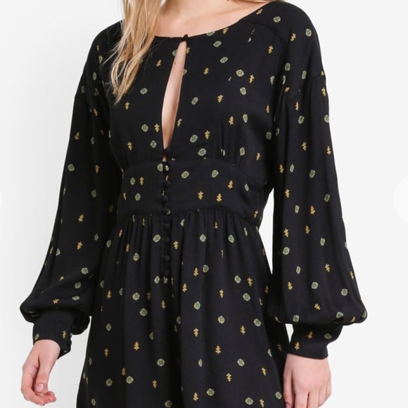 Free People Love Grows Romper Black color - Picture 3 of 8